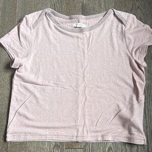 Madewell Light Pink Short Sleeve Crew Tee